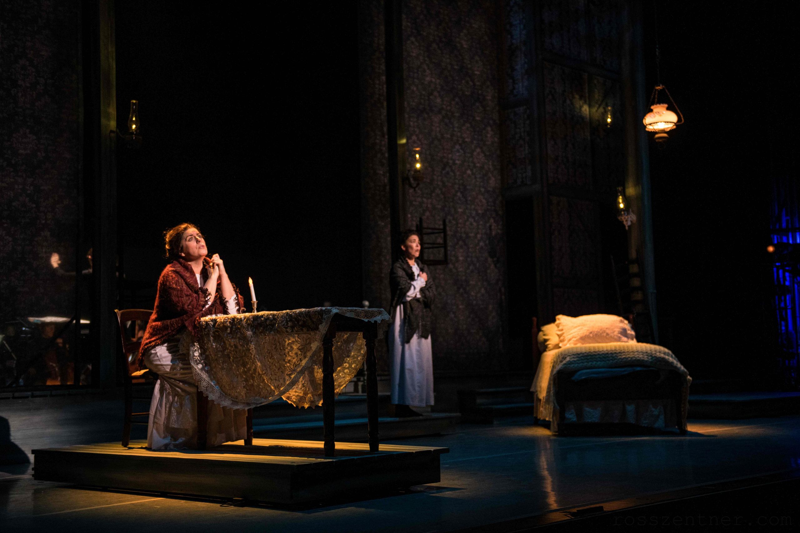 Emily Birsan (Martha Jones) and Katherine Pracht (Mary Heaster) in Everlasting Faint
