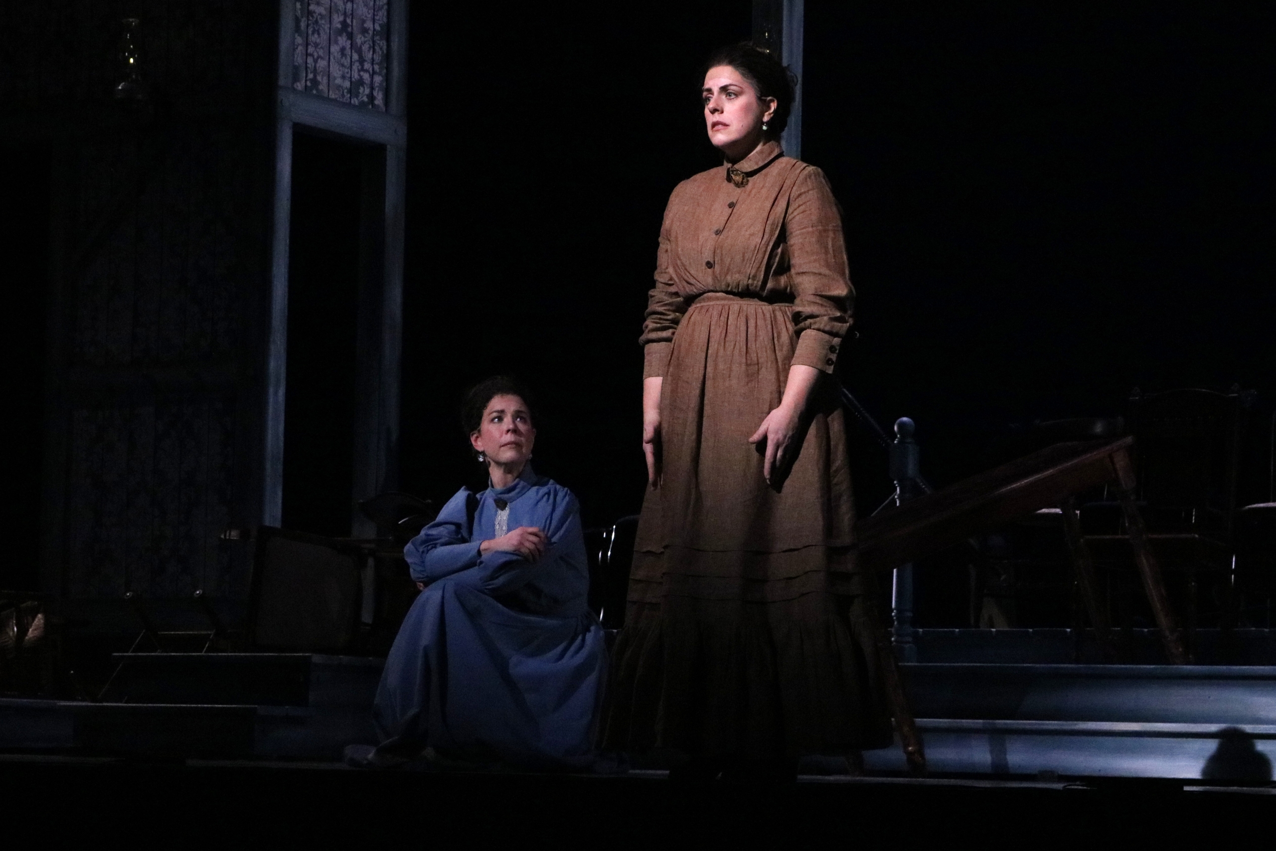 Katherine Pracht (Mary Heaster) and Emily Birsan (Martha Jones) in Everlasting Faint