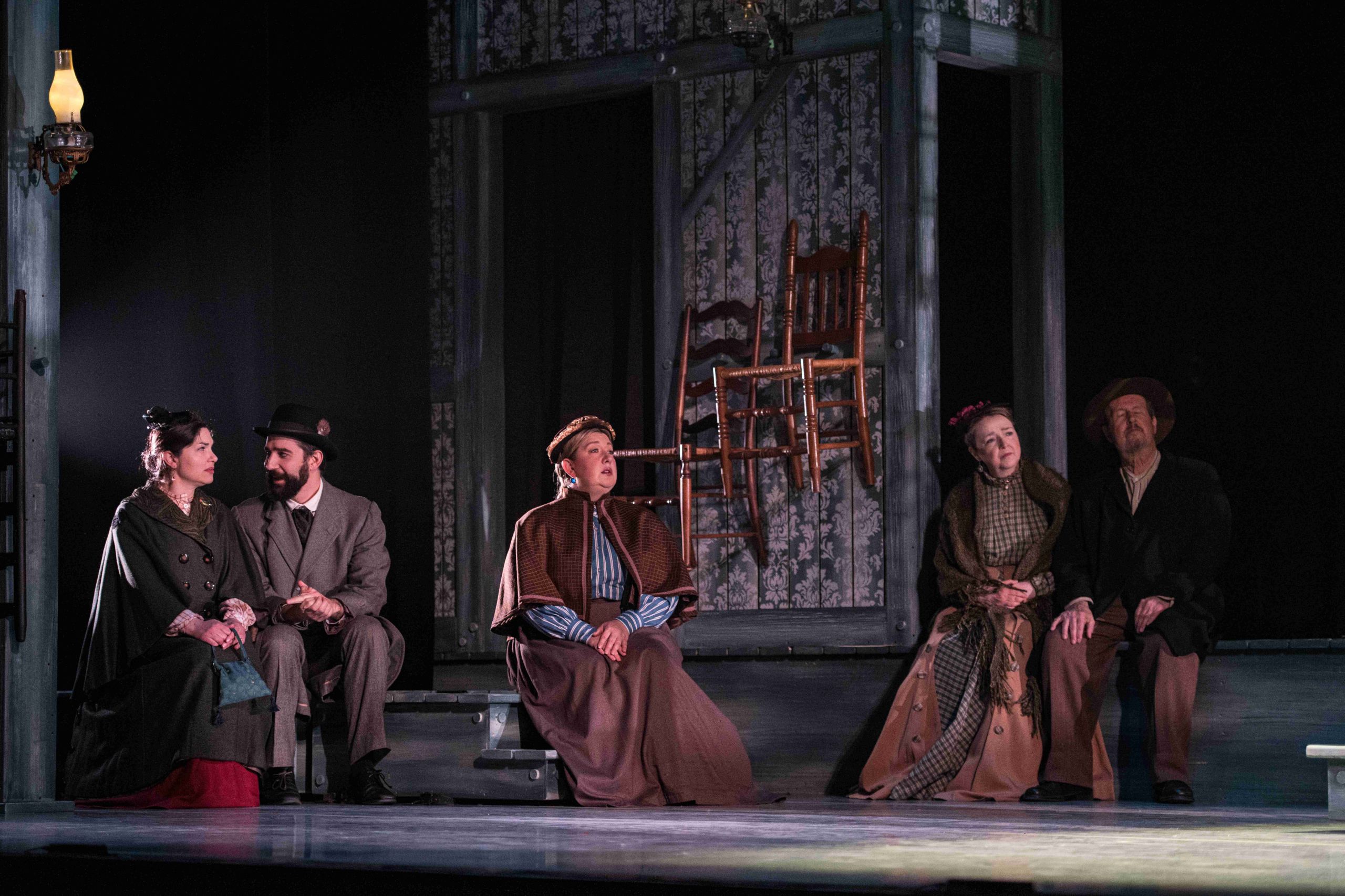 Members of the Madison Opera Chorus in Everlasting Faint